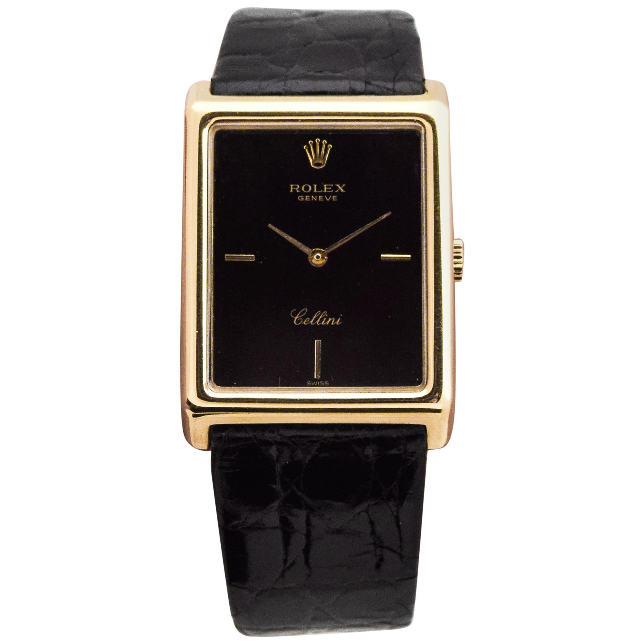 Rolex Cellini Reference 4105 in 18 Karat Yellow Gold, 1981