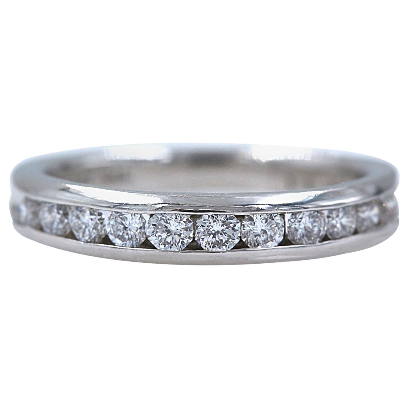 Zales Octillion Platinum Diamond Wedding Band Ring