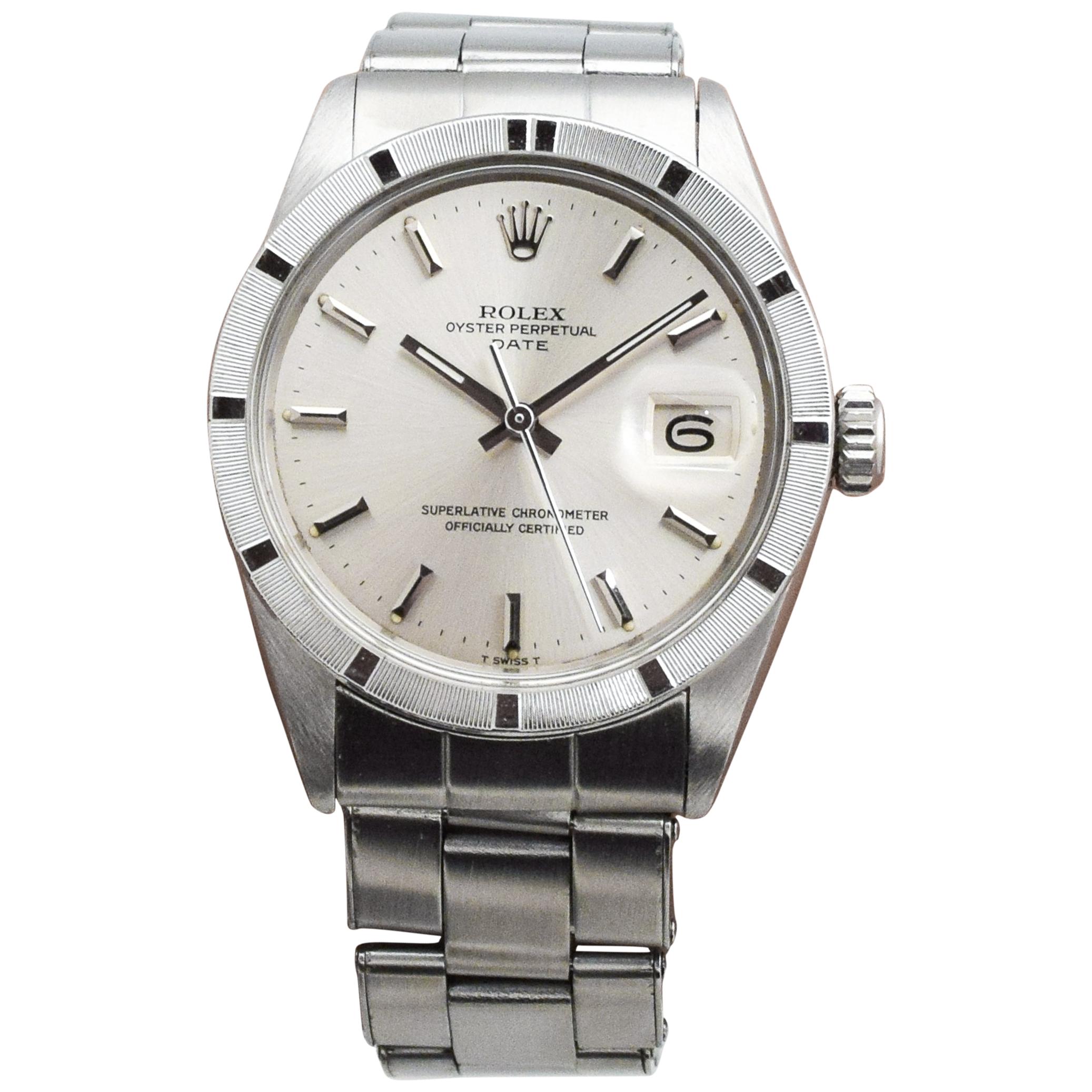 Rolex Date Automatic Ref. 1501 Stainless Steel Watch, 1969