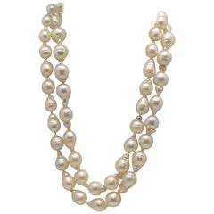 Strand of 55 Baroque South Sea Cultured Pearls