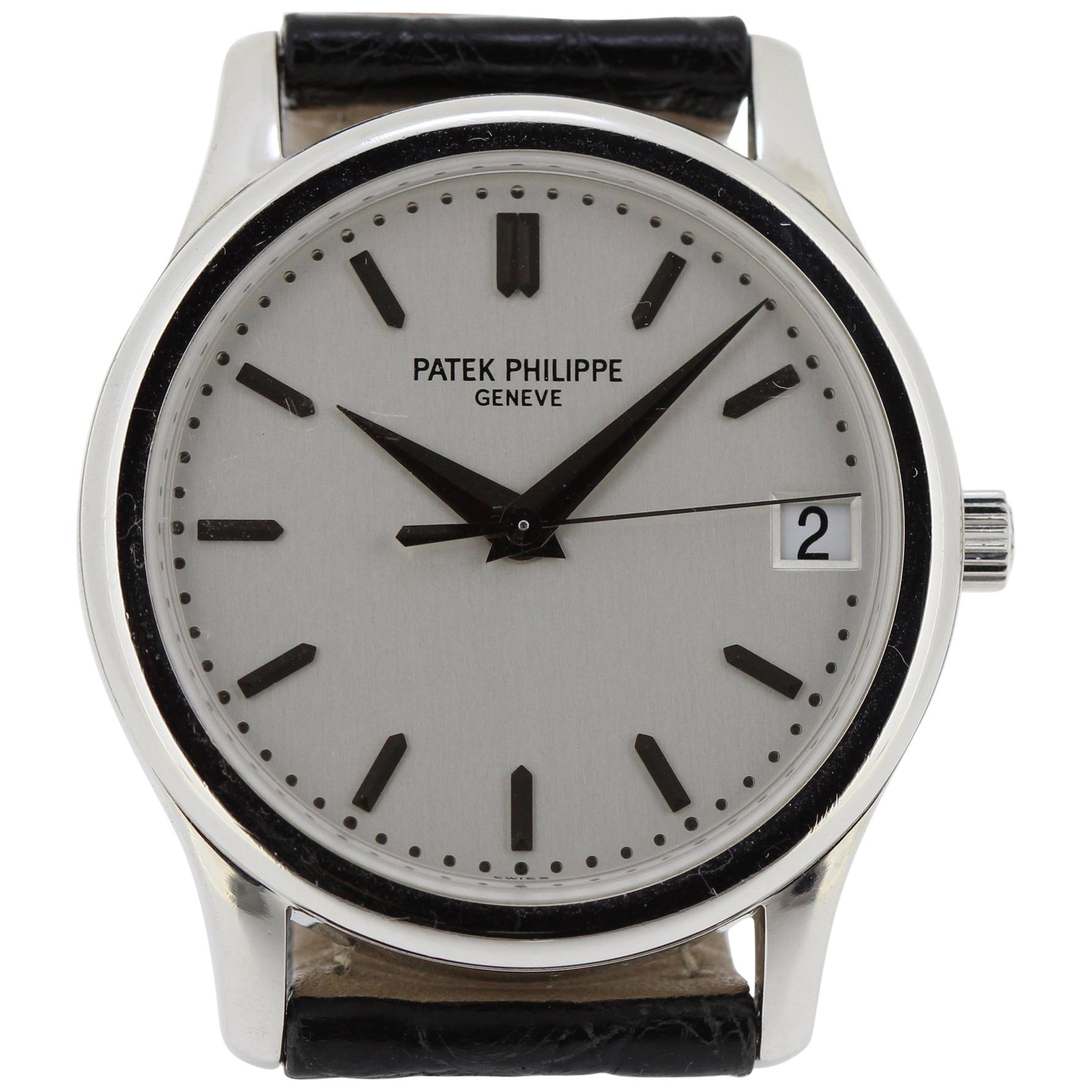 Patek Philippe 3998P Platinum Automatic Calatrava Watch, circa 2003
