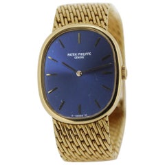 Vintage Patek Philippe 3848/8J 18 Karat Yellow Gold Golden Ellipse Bracelet Watch
