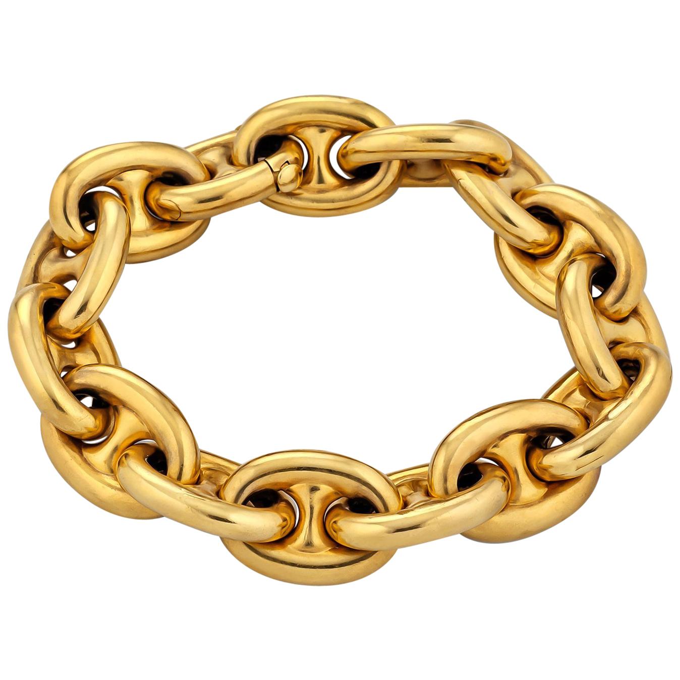 Victorian Gold Nautical Link Bracelet