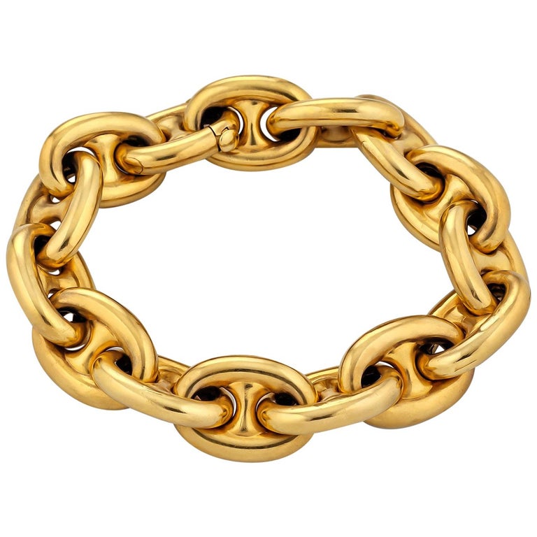 Victorian Gold Nautical Link Bracelet at 1stDibs