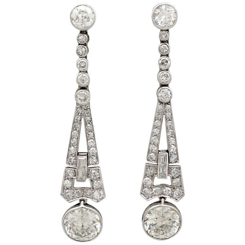 Diamond, Pearl and Antique Chandelier Earrings - 1,092 For Sale at ...