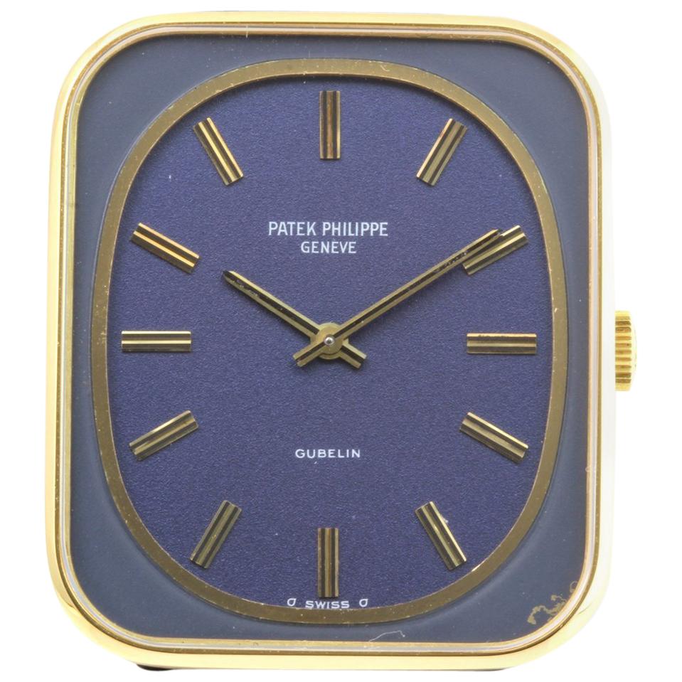Patek Philippe 3582J Vintage Rectangular Blue Dial Watch, circa 1973 In Excellent Condition In Santa Monica, CA