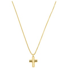 Bvlgari Yellow Gold Cross on Chain 18 Karat