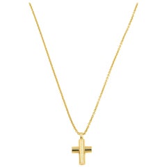 Bvlgari Yellow Gold Cross on Chain 18 Karat