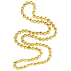 Victorian Etruscan Beads, 14 Karat Yellow Gold, Endless