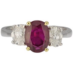 Three-Stone Ruby Ring