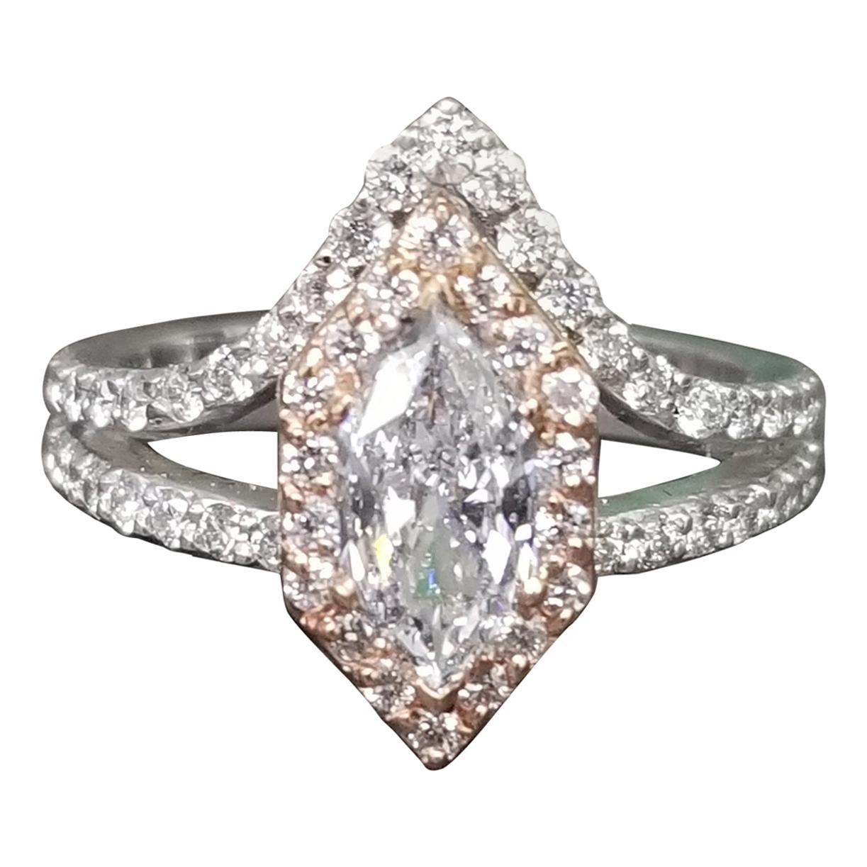 .84pt. 6 Sided Fancy Marquise Cut Diamond in Halo