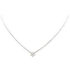 .63 Carat Heart Shaped Diamond Pendant Necklace SI1/H