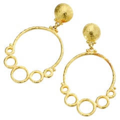 Gurman Yellow Gold Etruscan Revival Earrings