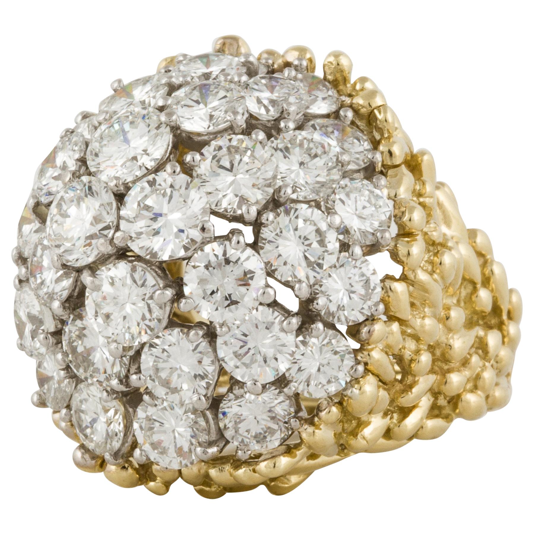 Italian Diamond Dome Ring at 1stDibs
