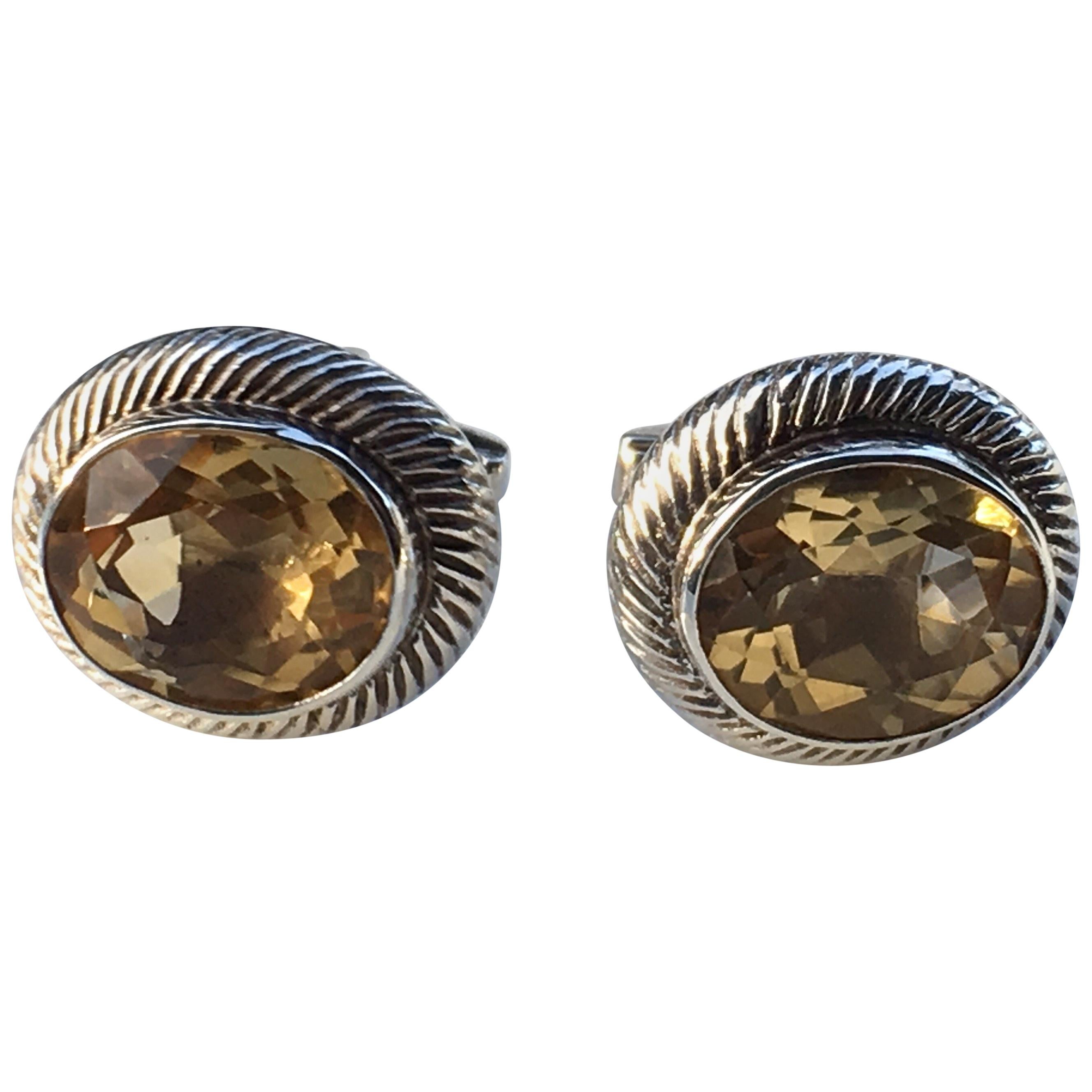 Citrine Cufflinks For Sale