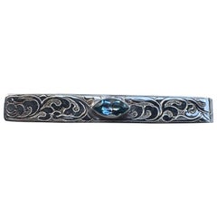 Blue Topaz Tie Pin