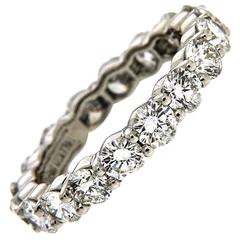 Valentin Magro Diamond Platinum Eternity Band Ring 6