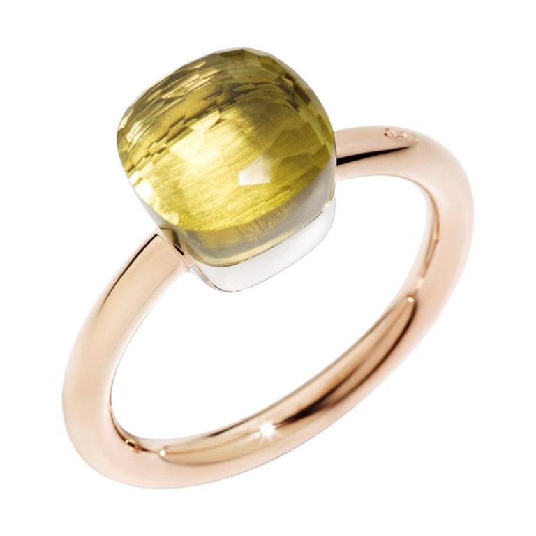 Pomellato Narciso Lemon Quartz Gold Ring at 1stDibs