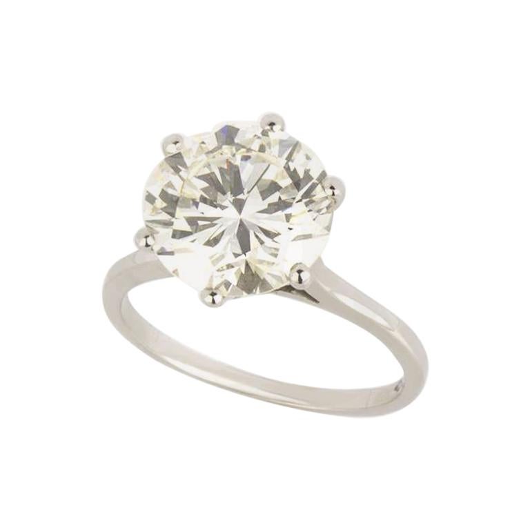 GIA Certified Diamond Engagement Ring 4.02 Carat