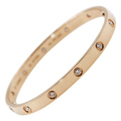 Cartier Love Bracelets 104 For On 1stdibs Cartier 18 Karat Rose Gold Love Bracelet With 10 Diamond