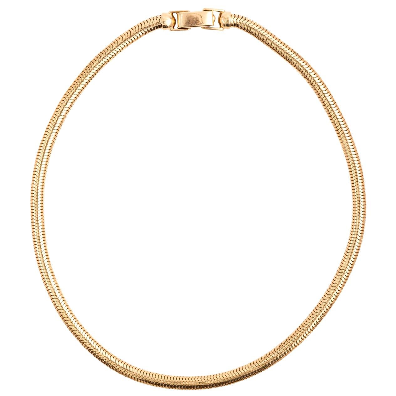 Tiffany & Co. Yellow Gold Snake Chain Necklace