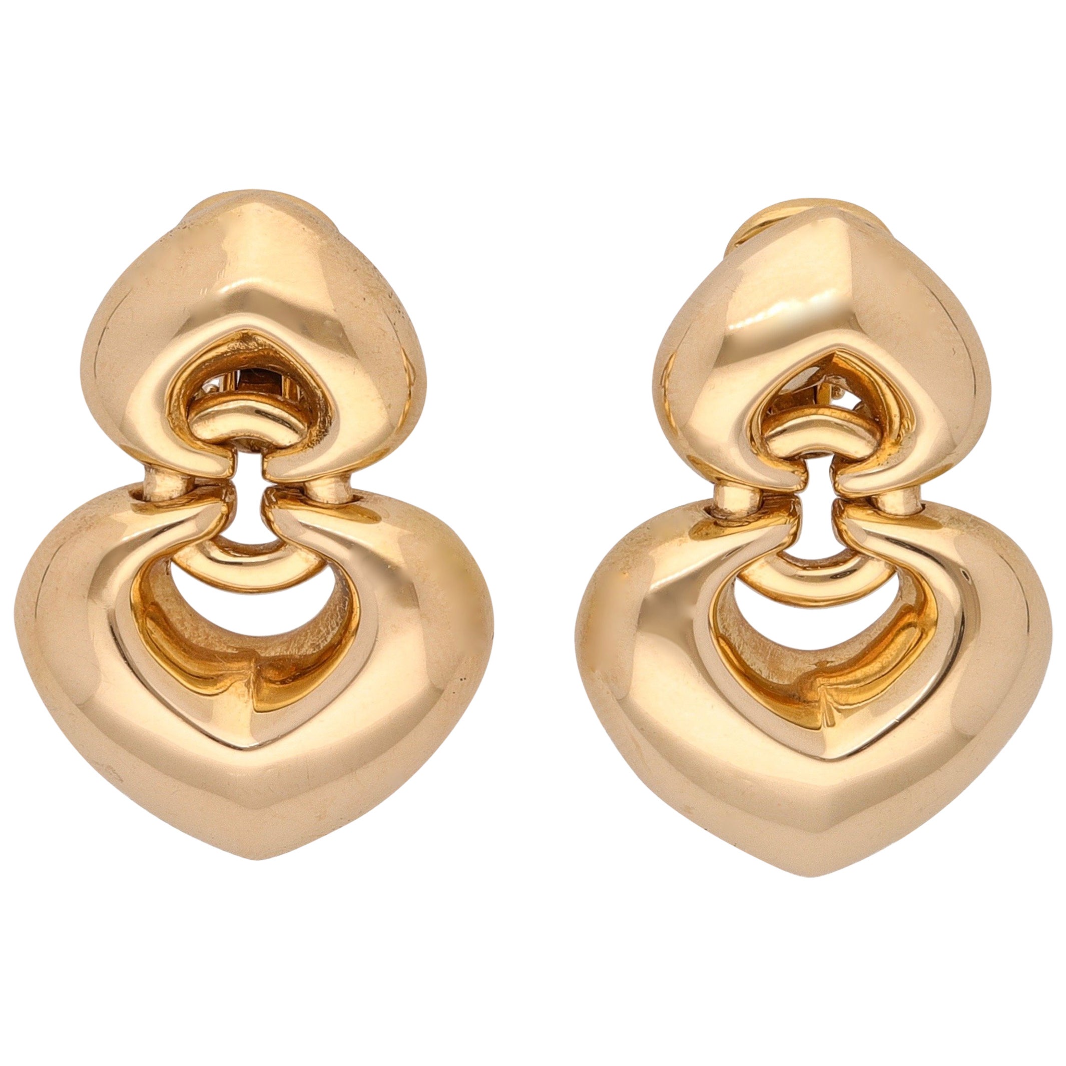 Orecchino Cuore In Oro Rosa Con Diamante. Mezzo Paio