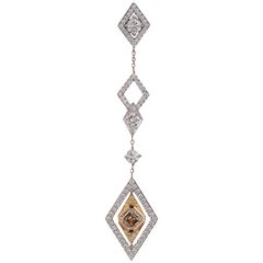 White Diamond Chandelier Earrings