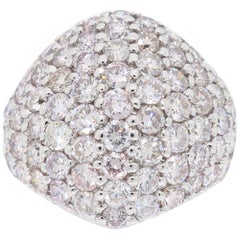 3.48 Carat Light Pink Diamond Ring