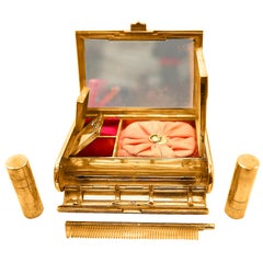 Vintage Cartier 18 Karat Yellow Gold Vanity Case 279 Grams, Art Deco, 279 Gm Gold, Rare