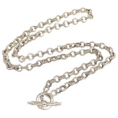 Konstantino Sterling Silver Beaded Link Necklace