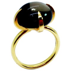 Pomellato Veleno Wood Quartz 18 Karat Gold Ring