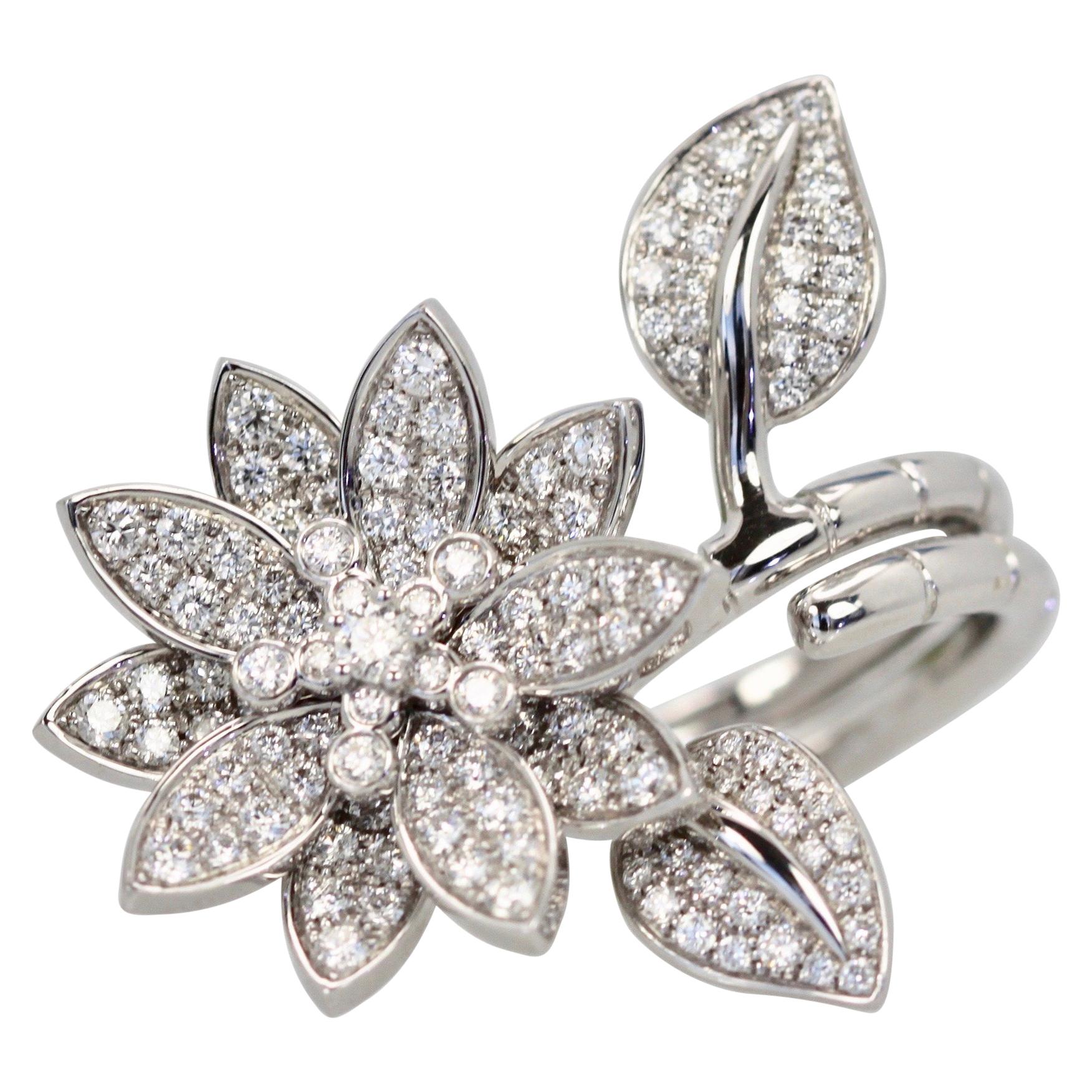 Van Cleef & Arpels Diamond Lotus Ring