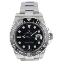 Rolex GMT Master II Steel Automatic Black Watch 116710 LN Serial V