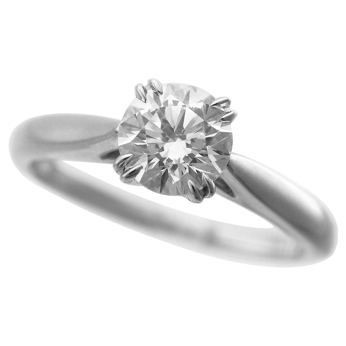 Harry Winston 0.70 Carat Diamond Round Brilliant Engagement Ring Platinum