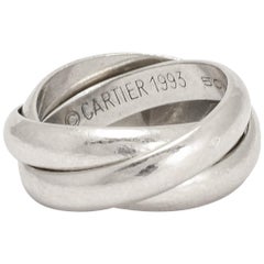 Vintage Cartier Russian Wedding Band in Platinum