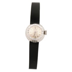 Vintage Rolex Women's Modele Depose #1401 18 Karat Watch Cameleon Leather Band, 1950s