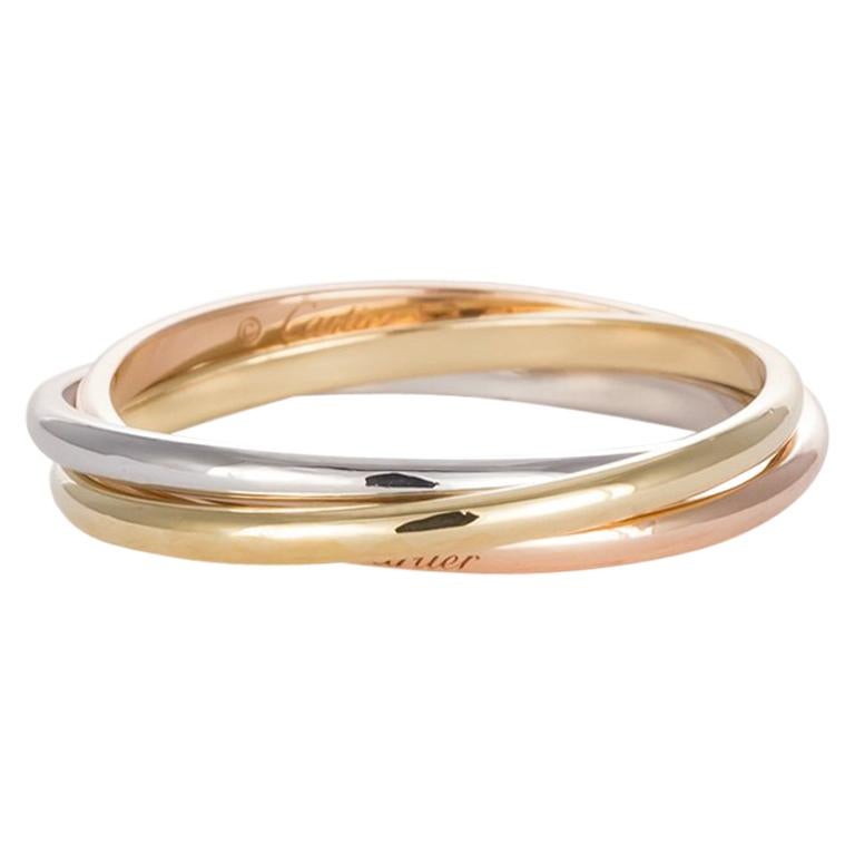 Cartier Trinity De Cartier Extra Small Ring 18 Karat White Rose and Yellow  Gold at 1stDibs | cartier trinity ring xs vs small, cartier extra small  trinity ring, cartier trinity ring extra small