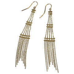 Tiffany & Co. 'Fringe Tower' Design Drop Earrings in 18 Carat Gold