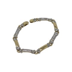 Chimento Bracelet Yellow and White Gold 0.74 Carat Diamond