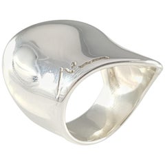 Georg Jensen Danish Sterling Silver Modernist Ring #257 by Minas Spiridis