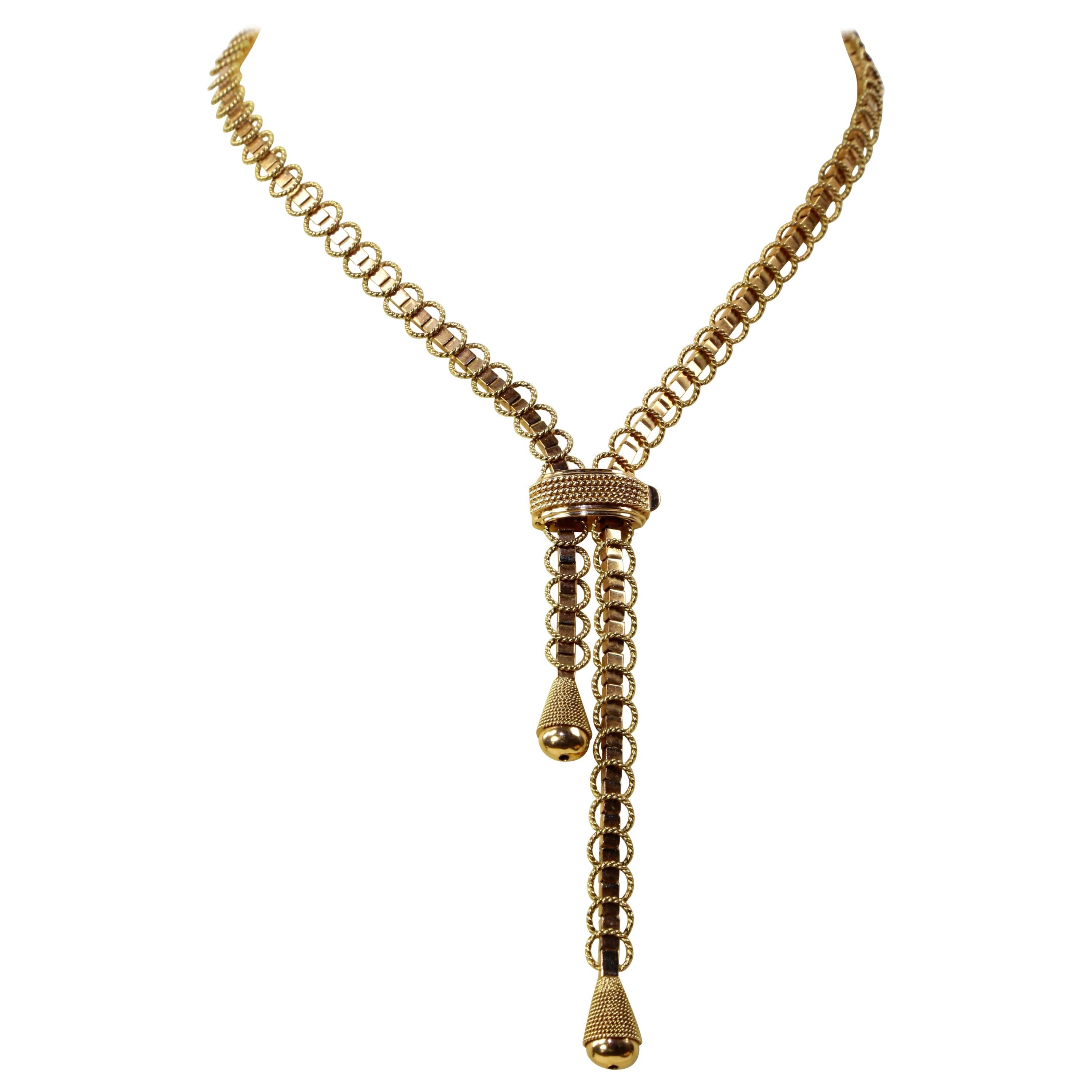 Mid-Century Modern Bolero Gold Heirloom Necklace