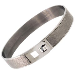 Alessa Men's Radiant Strap Bracelet 18 Karat White Gold Men's Colelction