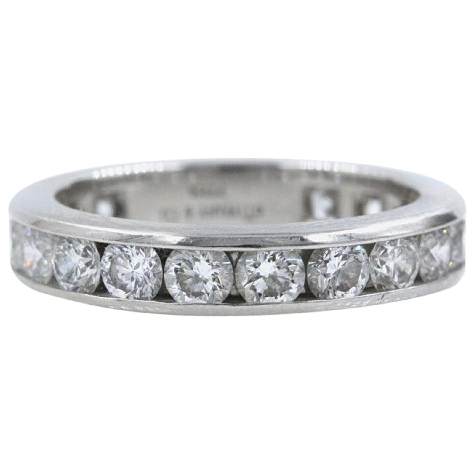 Tiffany & Co. Full Circle Platinum Diamond Eternity Band Ring 1.80 Carat