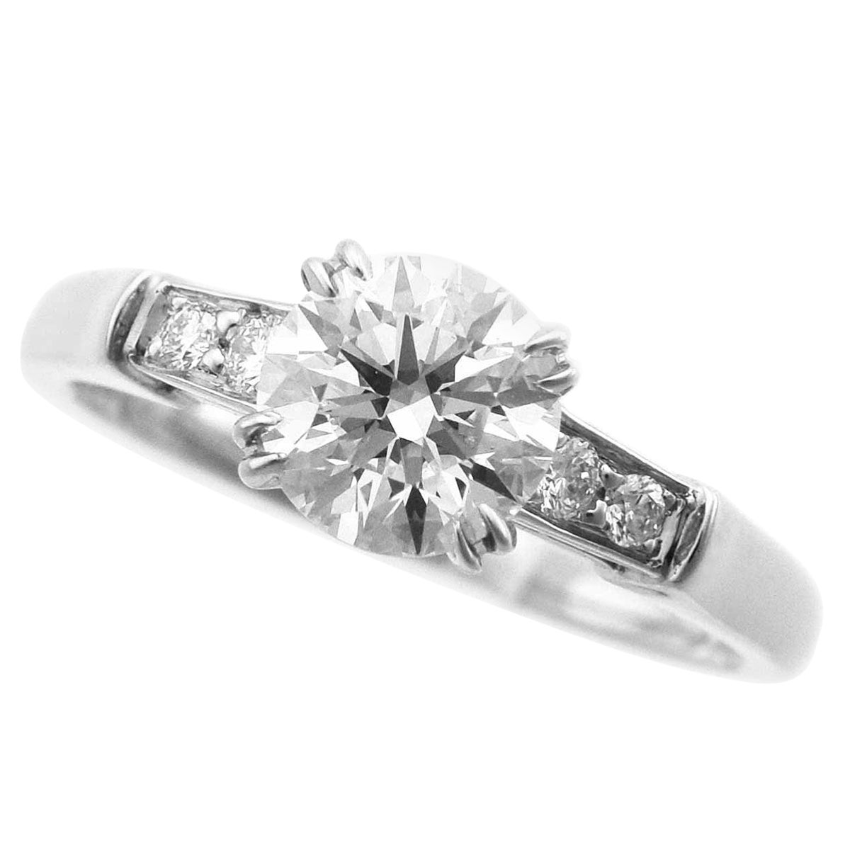 Harry Winston Tryst Round Brilliant 0.80 Carat Diamond Solitaire Platinum Ring For Sale