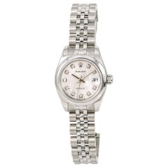 Rolex Datejust 179160 Women’s Automatic Watch Factory Diamond Dial Stainless