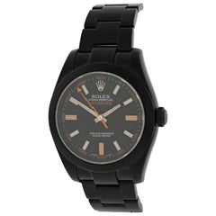 Rolex Milgauss 116400 with Band, Stainless-Steel Bezel and Black Dial