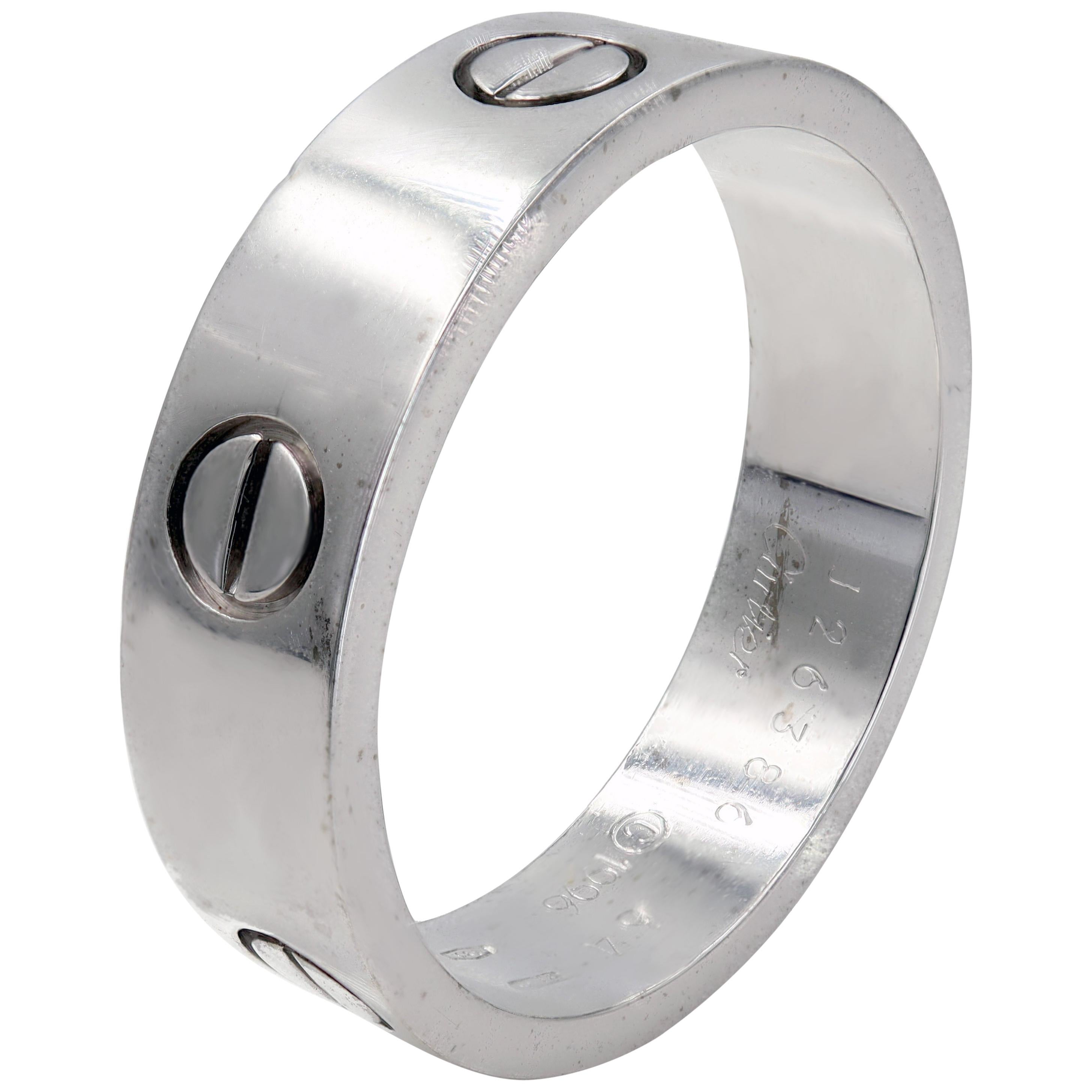 Cartier Love 18K White Gold Ring 