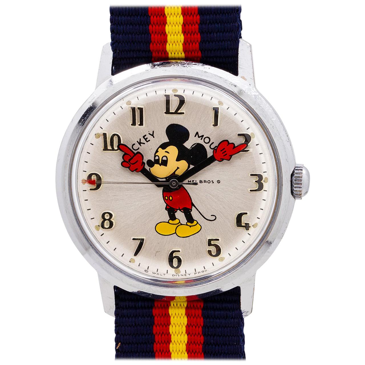 Helbros 17 Jewel Mickey Mouse Watch, circa 1970s