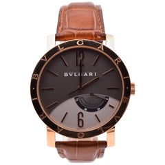 Bulgari 18 Karat Rose Gold Power Reserve Watch Ref. BBP41GL