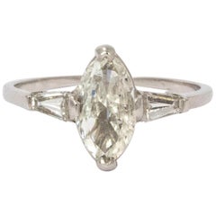 Vintage Diamond Platinum Ring, circa 1935